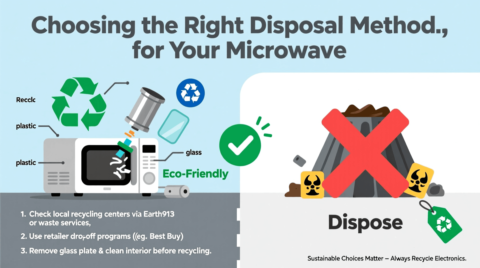 Choosing the Right Disposal Method for Your Microwave