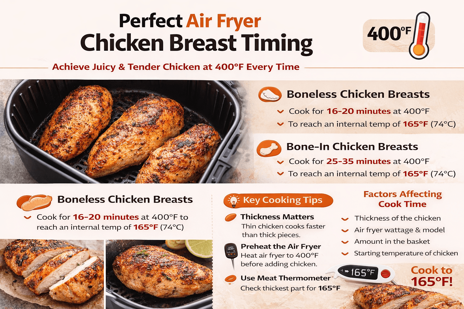 Perfect Air Fryer timing for chicken