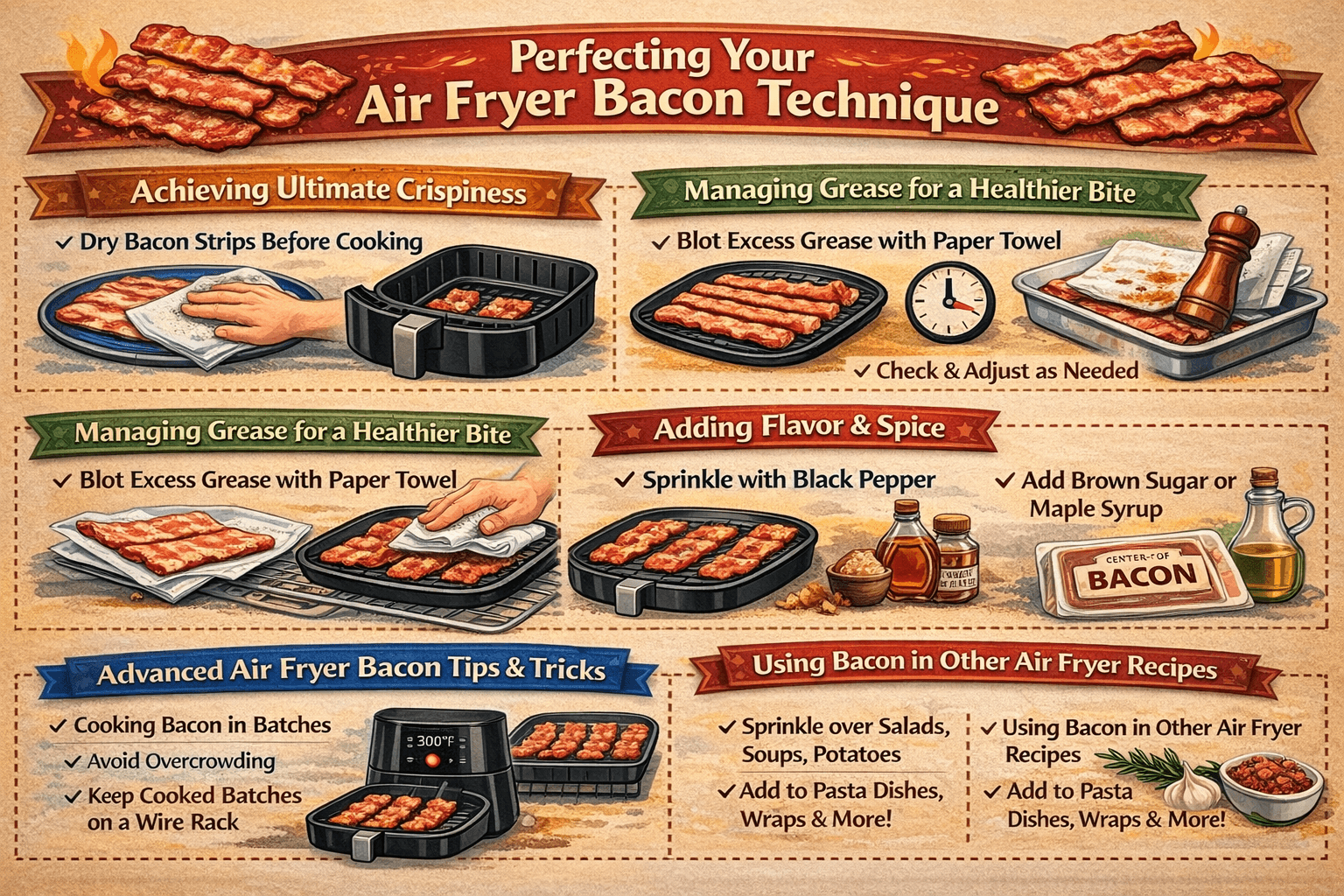 Perfecting Your Air Fryer Bacon Technique