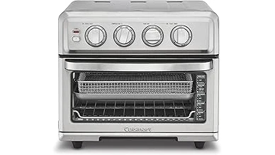 The image shows a sleek kitchen appliance combining air fryer and toaster oven functions, highlighting best-selling models.