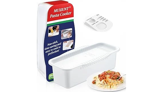 The image shows several varieties of popular instant noodles, ready for quick microwave preparation.