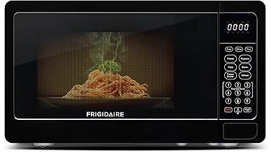 The image shows a selection of sleek, modern countertop microwaves, highlighting top picks under 100.