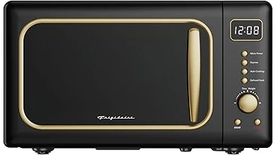 The image shows a collection of five stylish green microwaves, highlighting the best sellers.