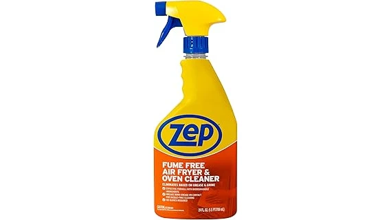 The image shows a selection of highly rated air fryer cleaning products for effortless maintenance.