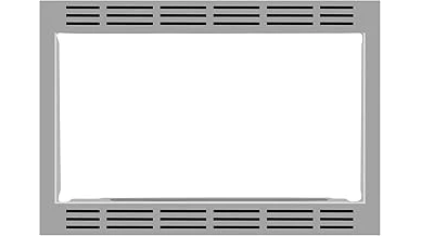 The image shows five sleek, built-in microwaves with matching trim kits, highlighting popular designs.