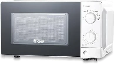 This image shows a selection of five user-friendly microwaves, ideal for seniors, arranged for easy viewing.