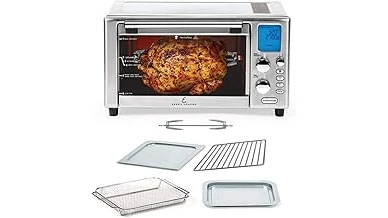 The image shows several sleek kitchen air fryers from a popular chef's line.