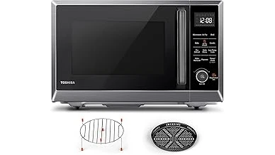 This image shows a selection of large, sleek microwaves, likely representing the top 5 big microwave options.