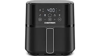 The image shows a collection of five popular air fryers, ideal for family meals.