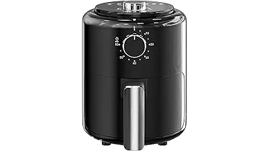 The image shows several popular air fryers, perfect for a dorm room, featured in a top-rated list.