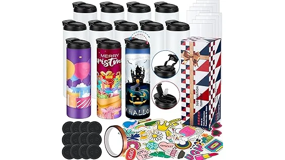 The image shows five air fryers, showcasing the top rated models for sublimation tumbler crafting.